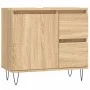 Armario de baño madera contrachapada roble Sonoma 65x33x60 cm de vidaXL, Tocadores de baño - Ref: Foro24-831607, Precio: 77,5...