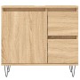Armario de baño madera contrachapada roble Sonoma 65x33x60 cm de vidaXL, Tocadores de baño - Ref: Foro24-831607, Precio: 78,7...