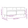 Mueble para TV madera contrachapada blanco 100x34,5x44,5 cm de vidaXL, Muebles TV - Ref: Foro24-831236, Precio: 74,55 €, Desc...
