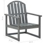 Sillones de jardín 2 unidades madera maciza de acacia gris de vidaXL, Sillas de jardín - Ref: Foro24-312419, Precio: 181,34 €...