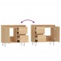 Armario de baño madera contrachapada roble Sonoma 65x33x60 cm de vidaXL, Tocadores de baño - Ref: Foro24-831607, Precio: 78,7...