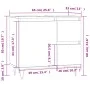 Armario de baño madera contrachapada roble Sonoma 65x33x60 cm de vidaXL, Tocadores de baño - Ref: Foro24-831607, Precio: 77,5...