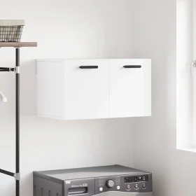 White engineered wood wall cabinet 60x36.5x35 cm by vidaXL, Lockers and storage cabinets - Ref: Foro24-830028, Price: 42,48 €...