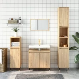 Armario de baño madera de ingeniería roble Sonoma 58x33x60 cm von vidaXL, Badezimmermöbel - Ref: Foro24-831575, Preis: 48,25 ...