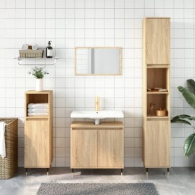 Armario de baño madera de ingeniería roble Sonoma 58x33x60 cm de vidaXL, Muebles de baño - Ref: Foro24-831575, Precio: 48,67 ...