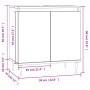 Armario de baño madera de ingeniería roble Sonoma 58x33x60 cm de vidaXL, Muebles de baño - Ref: Foro24-831575, Precio: 48,67 ...