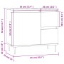 Armario de baño madera contrachapada blanco 65x33x60 cm de vidaXL, Tocadores de baño - Ref: Foro24-831596, Precio: 70,75 €, D...