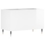 Mueble discos madera contrachapada blanco brillo 74,5x38x48 cm de vidaXL, Almacenamiento para CD y DVD - Ref: Foro24-831718, ...