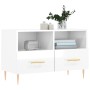 Mueble de TV madera contrachapada blanco brillo 80x36x50 cm de vidaXL, Muebles TV - Ref: Foro24-828958, Precio: 47,84 €, Desc...