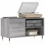 Sonoma gray engineered wood record cabinet 85x38x48 cm by vidaXL, CD and DVD storage - Ref: Foro24-831698, Price: 44,99 €, Di...