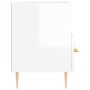 Mueble de TV madera contrachapada blanco brillo 80x36x50 cm de vidaXL, Muebles TV - Ref: Foro24-828958, Precio: 47,84 €, Desc...