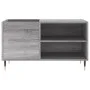 Sonoma gray engineered wood record cabinet 85x38x48 cm by vidaXL, CD and DVD storage - Ref: Foro24-831698, Price: 44,99 €, Di...