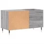 Sonoma gray engineered wood record cabinet 85x38x48 cm by vidaXL, CD and DVD storage - Ref: Foro24-831698, Price: 44,99 €, Di...