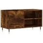 Smoked oak engineered wood record cabinet 85x38x48 cm by vidaXL, CD and DVD storage - Ref: Foro24-831697, Price: 51,46 €, Dis...