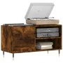 Smoked oak engineered wood record cabinet 85x38x48 cm by vidaXL, CD and DVD storage - Ref: Foro24-831697, Price: 51,46 €, Dis...