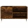 Smoked oak engineered wood record cabinet 85x38x48 cm by vidaXL, CD and DVD storage - Ref: Foro24-831697, Price: 51,46 €, Dis...