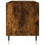 Smoked oak engineered wood record cabinet 85x38x48 cm by vidaXL, CD and DVD storage - Ref: Foro24-831697, Price: 51,46 €, Dis...