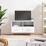 Mueble para TV madera contrachapada blanco 80x36x50 cm de vidaXL, Muebles TV - Ref: Foro24-828956, Precio: 52,93 €, Descuento: %