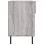 Banco zapatero madera de ingeniería gris Sonoma 102x35x55 cm de vidaXL, Zapateros y organizadores de calzado - Ref: Foro24-82...