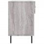 Banco zapatero madera de ingeniería gris Sonoma 102x35x55 cm de vidaXL, Zapateros y organizadores de calzado - Ref: Foro24-82...
