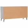 Banco zapatero madera de ingeniería gris Sonoma 102x35x55 cm de vidaXL, Zapateros y organizadores de calzado - Ref: Foro24-82...