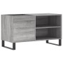 Mueble de discos madera de ingeniería gris Sonoma 85x38x48 cm de vidaXL, Almacenamiento para CD y DVD - Ref: Foro24-831714, P...