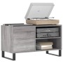 Mueble de discos madera de ingeniería gris Sonoma 85x38x48 cm de vidaXL, Almacenamiento para CD y DVD - Ref: Foro24-831714, P...