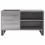 Mueble de discos madera de ingeniería gris Sonoma 85x38x48 cm de vidaXL, Almacenamiento para CD y DVD - Ref: Foro24-831714, P...