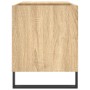 Mueble de discos madera de ingeniería roble Sonoma 85x38x48 cm de vidaXL, Almacenamiento para CD y DVD - Ref: Foro24-831711, ...