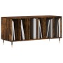 Mueble discos madera contrachapada roble ahumado 100x38x48 cm de vidaXL, Almacenamiento para CD y DVD - Ref: Foro24-831745, P...