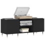 Mueble para discos madera contrachapada negro 121x38x48 cm de vidaXL, Almacenamiento para CD y DVD - Ref: Foro24-831669, Prec...