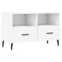 Mueble para TV madera contrachapada blanco 80x36x50 cm de vidaXL, Muebles TV - Ref: Foro24-828988, Precio: 67,28 €, Descuento: %