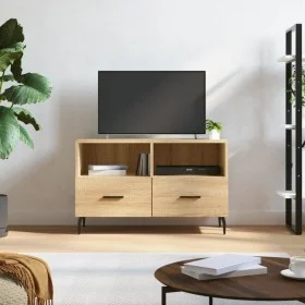 Mueble para TV madera contrachapada roble ahumado 80x36x50 cm de vidaXL, Muebles TV - Ref: Foro24-828991, Precio: 66,76 €, De...