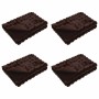 Manta de Piel de Conejo Sintética 4 pcs Camel 150 x 220 cm en Ropa de cama | Comprar online en Foru.es