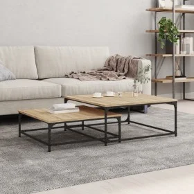 Stapelbare Couchtische 2 Stk. Holzwerkstoff Sonoma Eiche von vidaXL, Couchtisch - Ref: Foro24-832819, Preis: 74,54 €, Rabatt: %
