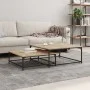 Mesas de centro apilables 2 pzas madera ingeniería roble Sonoma de vidaXL, Mesas de centro - Ref: Foro24-832819, Precio: 74,5...