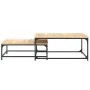 Stackable coffee tables 2 pieces engineered wood Sonoma oak by vidaXL, Coffee table - Ref: Foro24-832819, Price: 74,54 €, Dis...