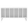 Mueble para discos madera contrachapada blanco 100x38x48 cm de vidaXL, Almacenamiento para CD y DVD - Ref: Foro24-831748, Pre...