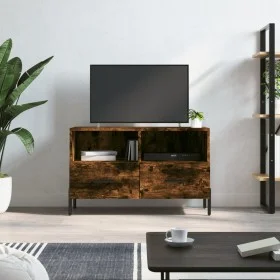 Mueble para TV madera contrachapada roble ahumado 80x36x50 cm de vidaXL, Muebles TV - Ref: Foro24-828985, Precio: 58,06 €, De...