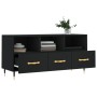 Mueble de TV madera de ingeniería negro 102x36x50 cm de vidaXL, Muebles TV - Ref: Foro24-829013, Precio: 80,30 €, Descuento: %