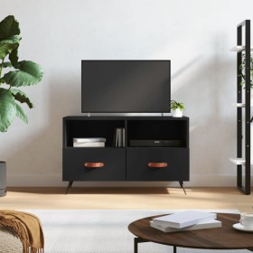 Mueble para TV madera contrachapada negro 80x36x50 cm de vidaXL, Muebles TV - Ref: Foro24-828941, Precio: 52,88 €, Descuento: %