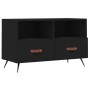 Mueble para TV madera contrachapada negro 80x36x50 cm de vidaXL, Muebles TV - Ref: Foro24-828941, Precio: 52,88 €, Descuento: %