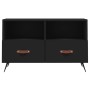 Mueble para TV madera contrachapada negro 80x36x50 cm de vidaXL, Muebles TV - Ref: Foro24-828941, Precio: 52,88 €, Descuento: %