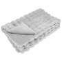 Manta de Piel de Conejo Sintética 4 pcs Gris 150 x 220 cm en Ropa de cama | Comprar online en Foru.es