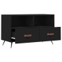 Mueble para TV madera contrachapada negro 80x36x50 cm de vidaXL, Muebles TV - Ref: Foro24-828941, Precio: 52,88 €, Descuento: %