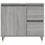 Armario de baño madera contrachapada gris Sonoma 65x33x60 cm de vidaXL, Tocadores de baño - Ref: Foro24-831602, Precio: 60,60...