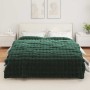 Manta de Piel de Conejo Sintética 4 pcs Verde oscuro en Ropa de cama | Comprar online en Foru.es