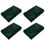 Manta de Piel de Conejo Sintética 4 pcs Verde oscuro en Ropa de cama | Comprar online en Foru.es