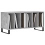 Mueble discos madera contrachapada gris hormigón 100x38x48 cm de vidaXL, Almacenamiento para CD y DVD - Ref: Foro24-831760, P...