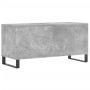 Mueble discos madera contrachapada gris hormigón 100x38x48 cm de vidaXL, Almacenamiento para CD y DVD - Ref: Foro24-831760, P...